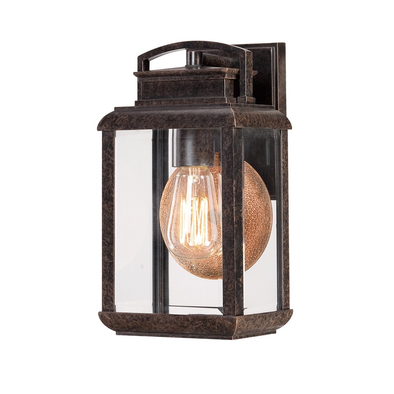 Quoizel BRN8406IB Byron One Light Outdoor Wall Lantern, Imperial Bronze