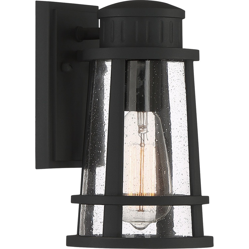 Quoizel DNM8406EK Dunham One Light Outdoor Lantern, Earth Black