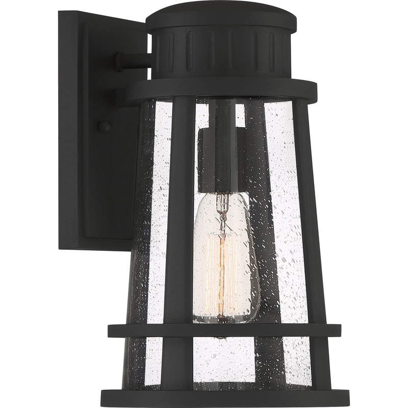 Quoizel DNM8408EK Dunham One Light Outdoor Lantern, Earth Black