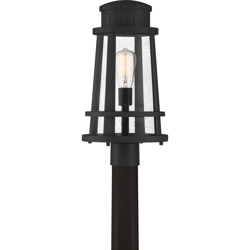 Quoizel DNM9010EK Dunham One Light Outdoor Lantern, Earth Black (Discontinued)