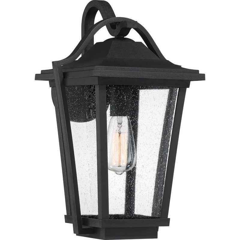 Quoizel DRS8411EK Darius One Light Outdoor Wall Lantern, Earth Black