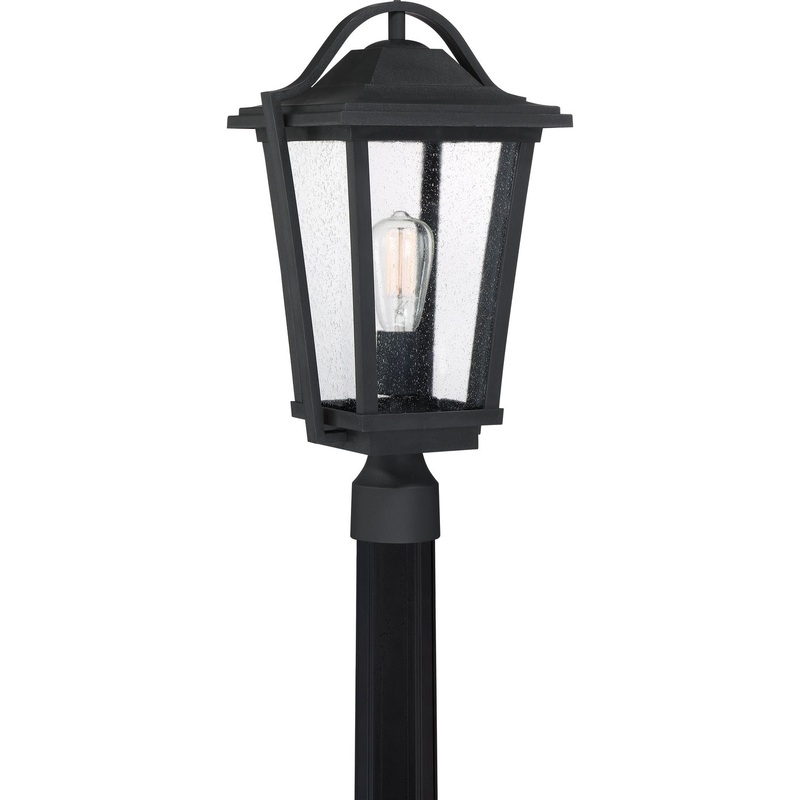 Quoizel DRS9011EK Darius One Light Outdoor Post Mount, Earth Black