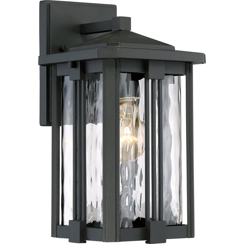 Quoizel EVG8407EK Everglade One Light Outdoor Wall Lantern, Earth Black (Discontinued)