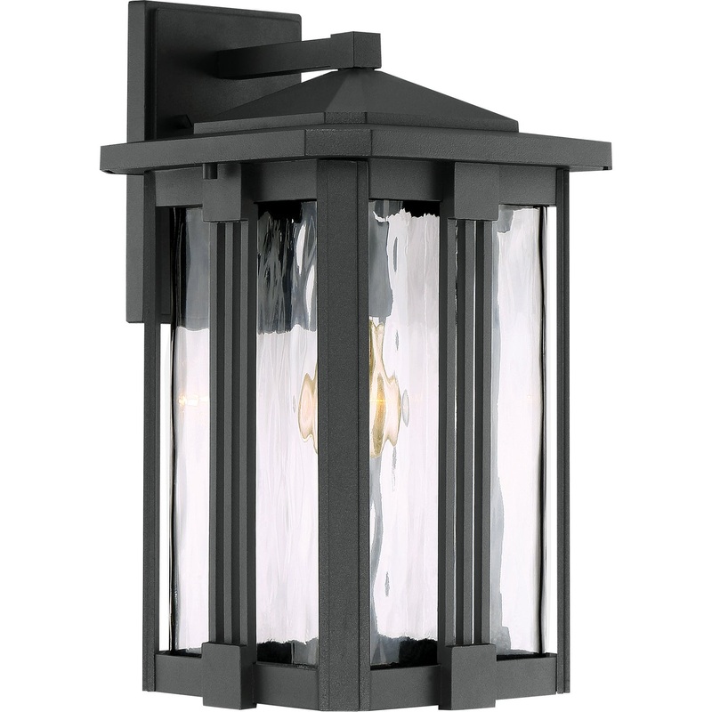 Quoizel EVG8409EK Everglade One Light Outdoor Wall Lantern, Earth Black