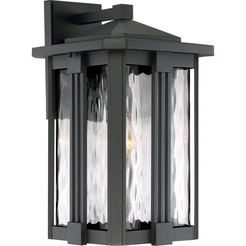 Quoizel EVG8411EK Everglade One Light Outdoor Wall Lantern, Earth Black
