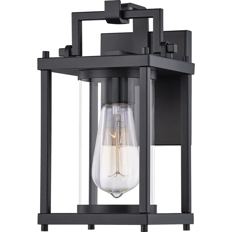 Quoizel GRE8406MBK Garrett One Light Outdoor Lantern, Matte Black (Discontinued)