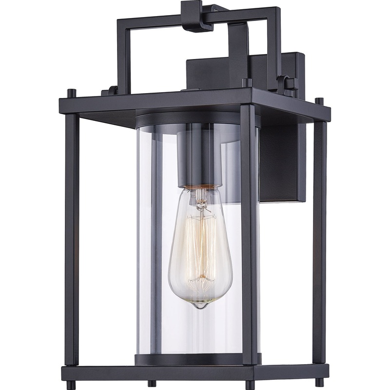 Quoizel GRE8408MBK Garrett One Light Outdoor Lantern, Matte Black