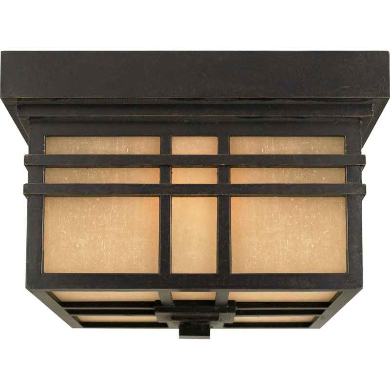 Quoizel HC1612IB Hillcrest Two Light Outdoor Flush Mount, Imperial Bronze