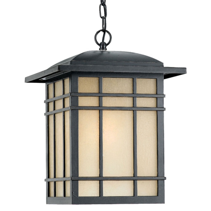 Quoizel HC1913IB Hillcrest One Light Outdoor Hanging Lantern, Imperial Bronze