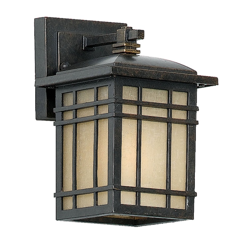 Quoizel HC8406IB Hillcrest One Light Outdoor Wall Lantern, Imperial Bronze