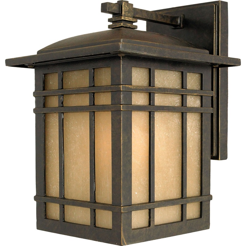 Quoizel HC8407IB Hillcrest One Light Outdoor Wall Lantern, Imperial Bronze