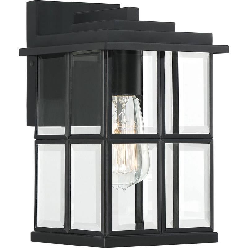 Quoizel MGN8406MBK Mulligan One Light Outdoor Wall Lantern, Matte Black (Discontinued)