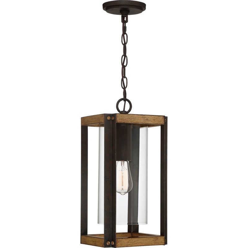 Quoizel MSQ1909RK Marion Square One Light Outdoor Lantern, Rustic Black