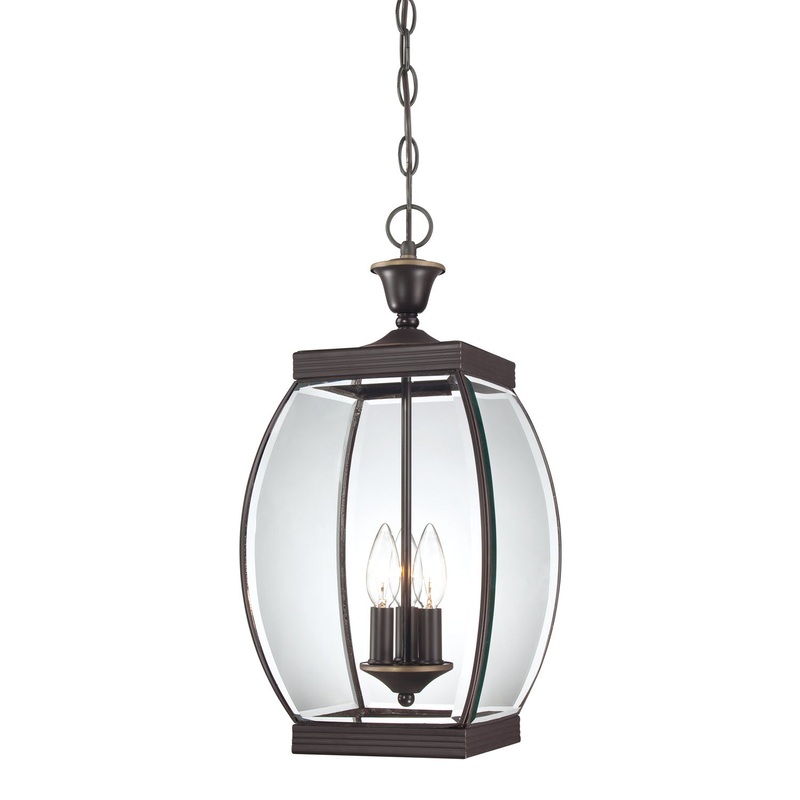 Quoizel OAS1909Z Oasis Three Light Outdoor Hanging Lantern, Medici Bronze