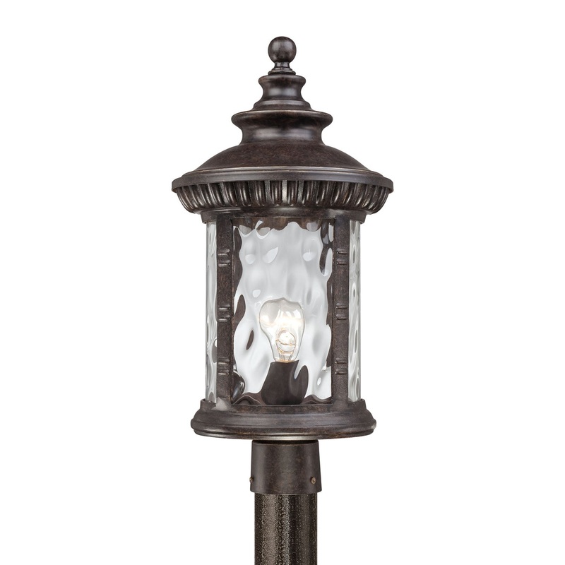 Quoizel CHI9011IB Chimera One Light Outdoor Post Mount, Imperial Bronze (Discontinued)