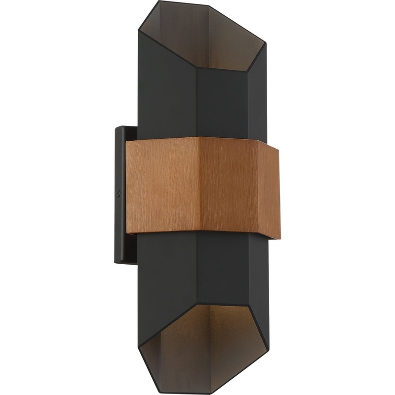 Quoizel CHS8307MBK Chasm LED Outdoor Lantern, Matte Black