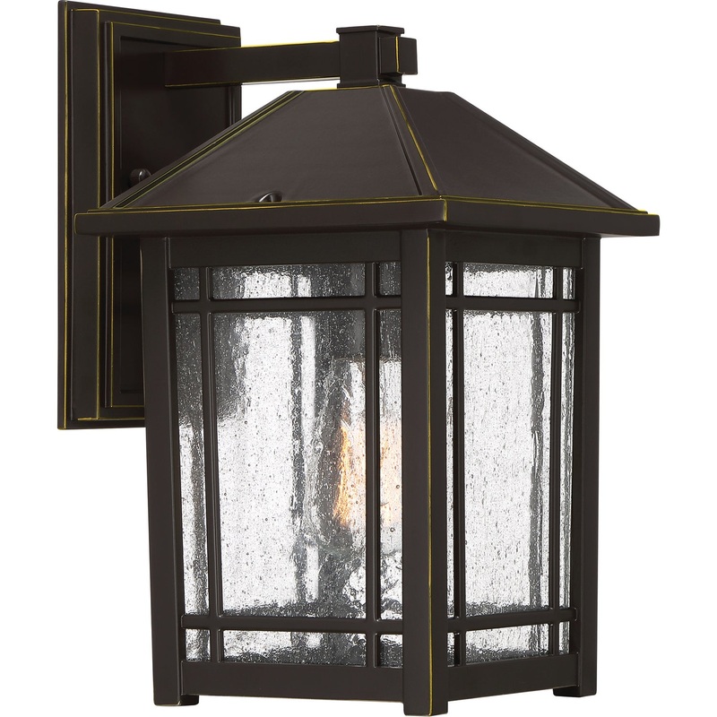 Quoizel CPT8408PN Cedar Point One Light Outdoor Wall Lantern, Palladian Bronze