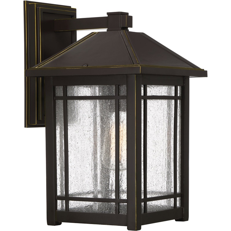 Quoizel CPT8410PN Cedar Point One Light Outdoor Wall Lantern, Palladian Bronze