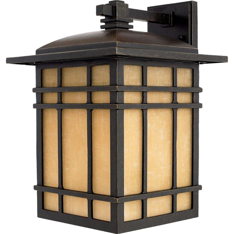 Quoizel HC8411IB Hillcrest One Light Outdoor Wall Lantern, Imperial Bronze