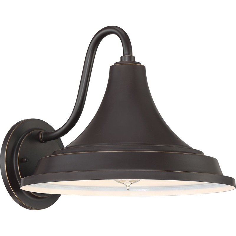 Quoizel OFT8414PN Oceanfront One Light Outdoor Wall Lantern, Palladian Bronze