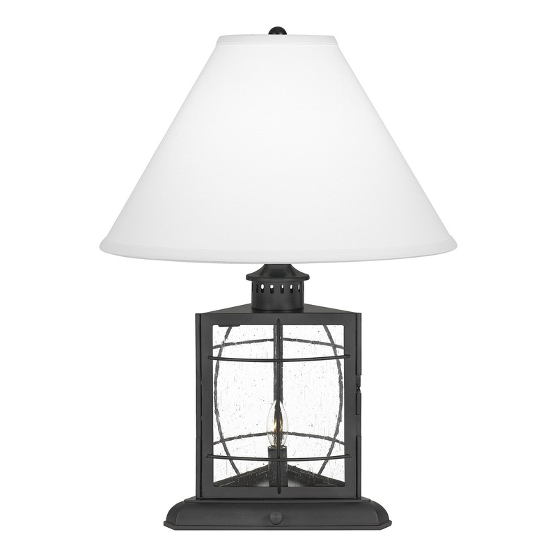 Quoizel Q27146A McKenna Two Light Table Lamp, Matte Black