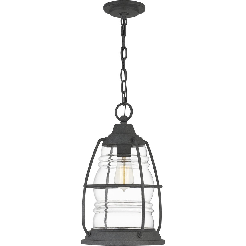 Quoizel AMR1910MB Admiral One Light Outdoor Lantern, Mottled Black
