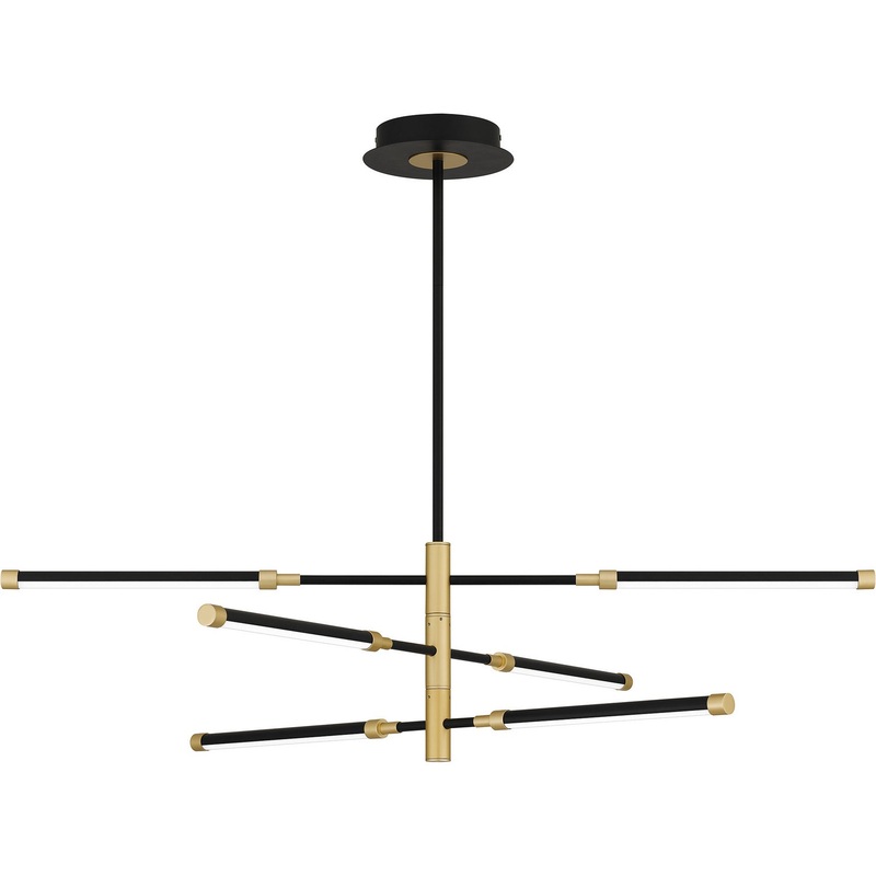 Quoizel PCAZA340MBK Azalea LED Island Chandelier, Matte Black
