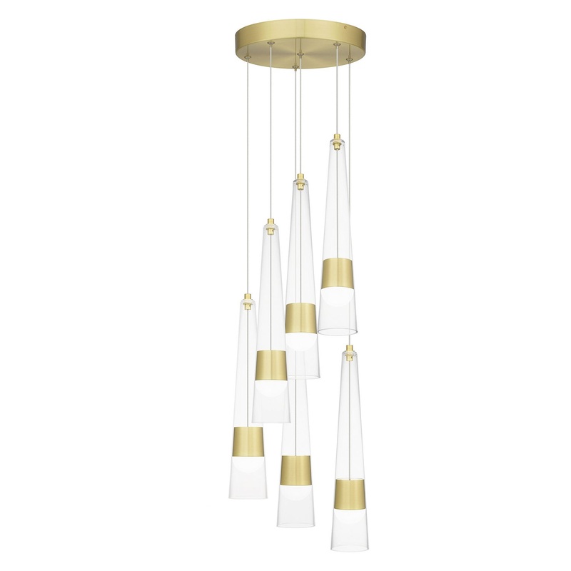 Quoizel PCZIA2813SD Zia LED Pendant, Satin Gold (Discontinued)