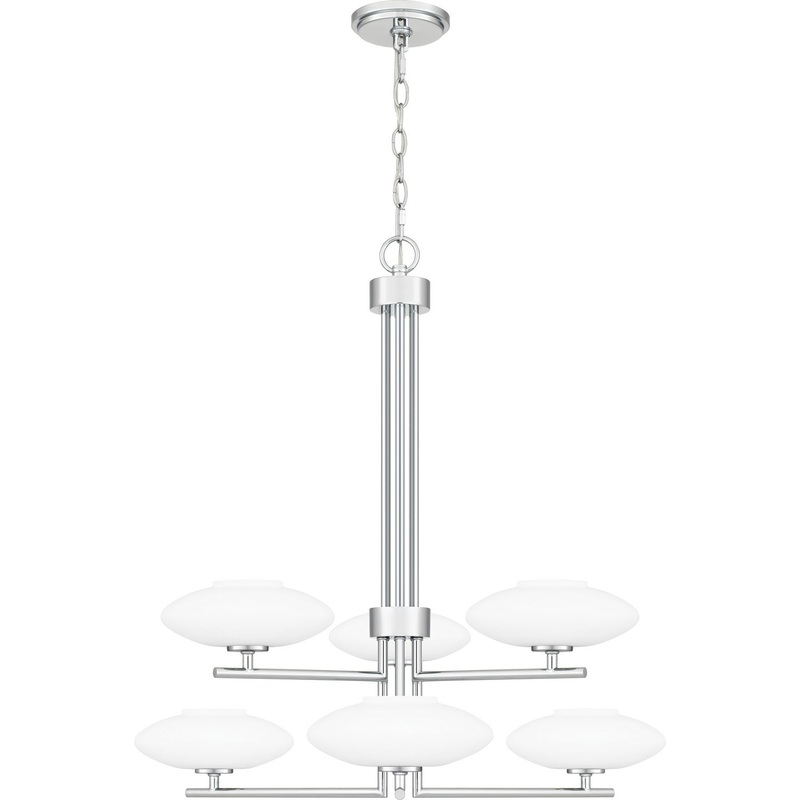 Quoizel QCH5577C Quoizel Chandelier Six Light Chandelier, Polished Chrome (Discontinued)