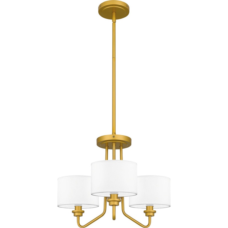 Quoizel QP5607PB Quoizel Pendant Three Light Pendant, Painted Brass