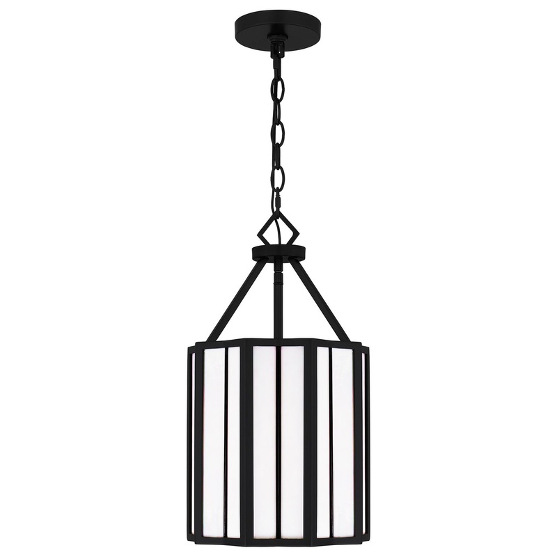 Quoizel TF5330MBK Martinique Three Light Pendant, Matte Black (Discontinued)