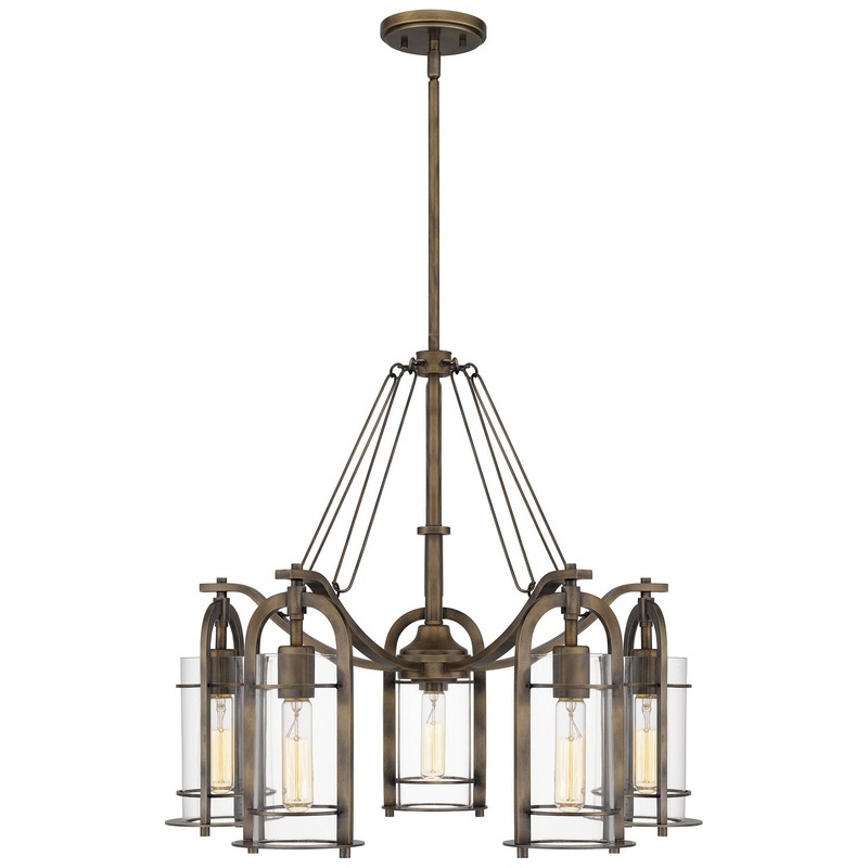 Quoizel TOS5026SU Toscana Five Light Chandelier, Statuary Bronze (Discontinued)