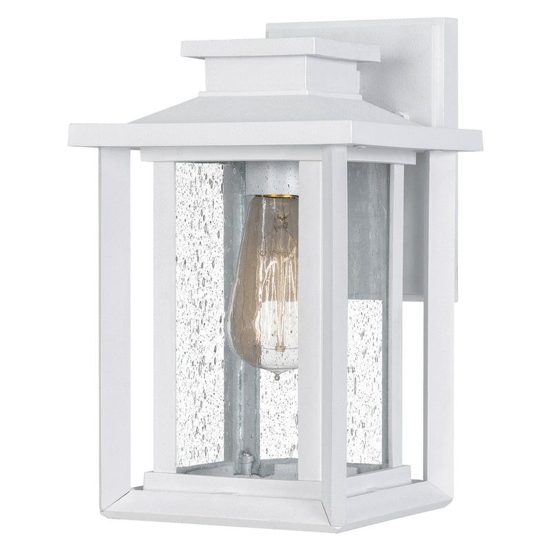 Quoizel WKF8407W Wakefield One Light Outdoor Wall Mount, White Lustre