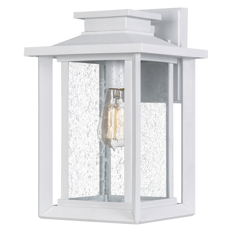 Quoizel WKF8409W Wakefield One Light Outdoor Wall Mount, White Lustre