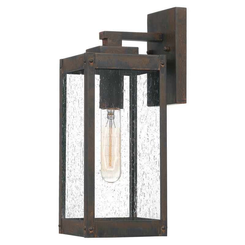 Quoizel WVR8405IZ Westover One Light Outdoor Wall Mount, Industrial Bronze