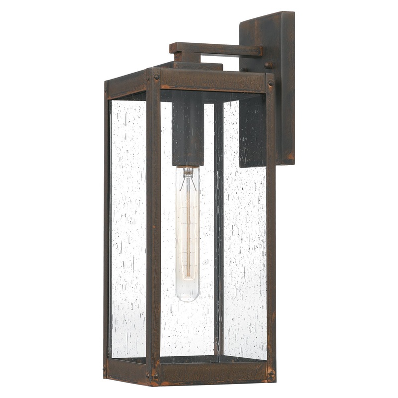 Quoizel WVR8406IZ Westover One Light Outdoor Wall Mount, Industrial Bronze (Discontinued)