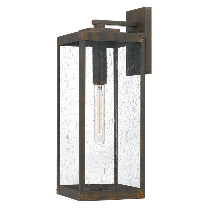 Quoizel WVR8407IZ Westover One Light Outdoor Wall Mount, Industrial Bronze