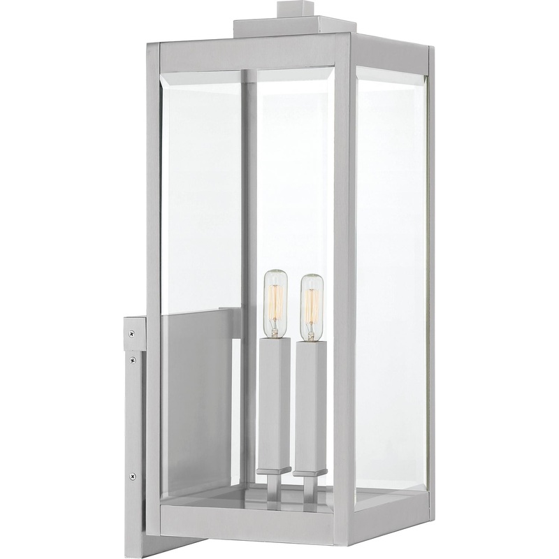 Quoizel WVR8409SS Westover Two Light Outdoor Wall Mount, Stainless Steel