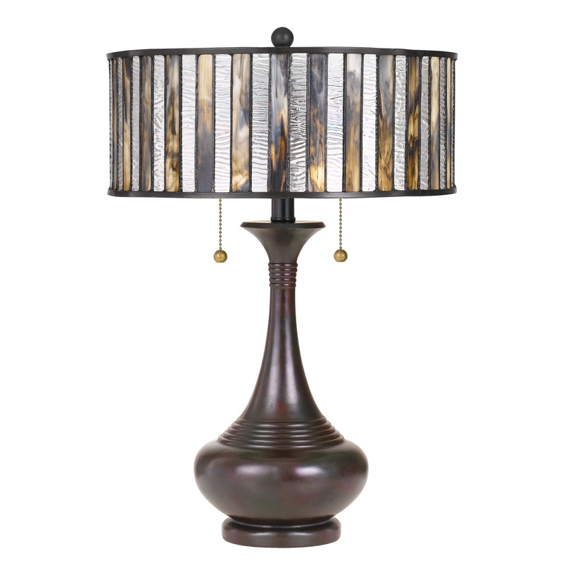 Quoizel TF3334TVA Roland Two Light Table Lamp, Valiant Bronze
