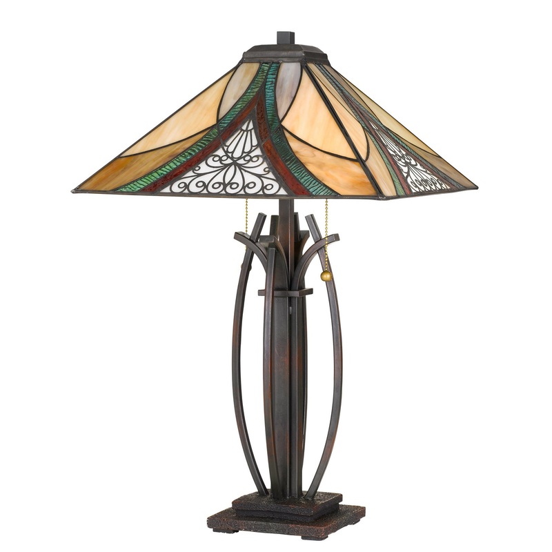 Quoizel TF3342TVA Orleans Two Light Table Lamp, Valiant Bronze