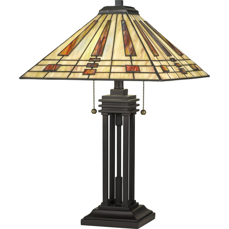 Quoizel TF5209TWT Stevie Two Light Table Lamp, Western Bronze