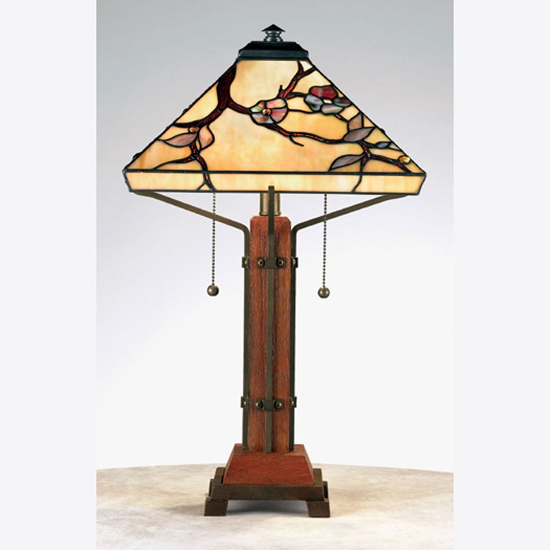 Quoizel TF6898M Grove Park Two Light Table Lamp, Multi
