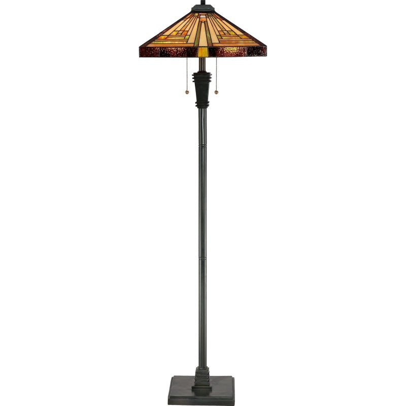 Quoizel TF885F Stephen Two Light Floor Lamp, Vintage Bronze