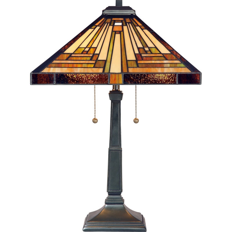 Quoizel TF885T Stephen Two Light Table Lamp, Vintage Bronze