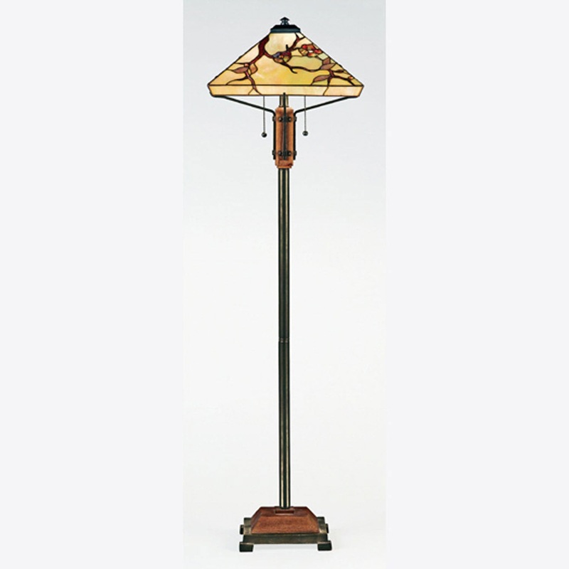 Quoizel TF9404M Grove Park Two Light Floor Lamp, Multi