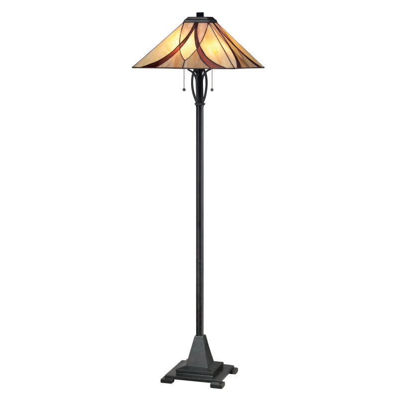 Quoizel TFAS9360VA Asheville Two Light Floor Lamp, Valiant Bronze