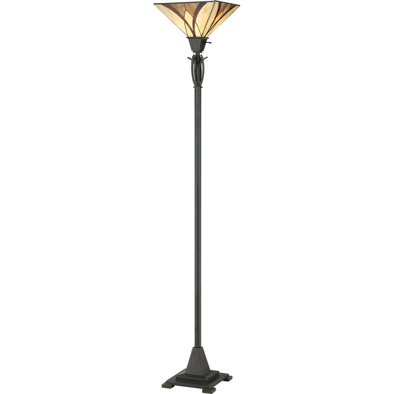 Quoizel TFAS9470VA Asheville One Light Torchiere, Valiant Bronze