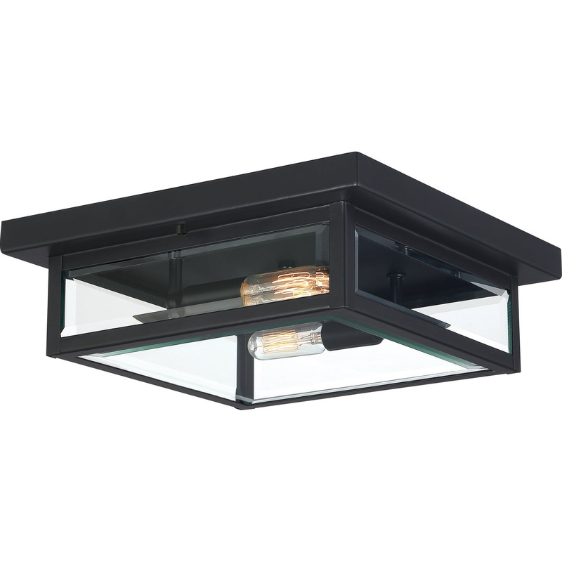 Quoizel WVR1612EK Westover Two Light Outdoor Wall Lantern, Earth Black