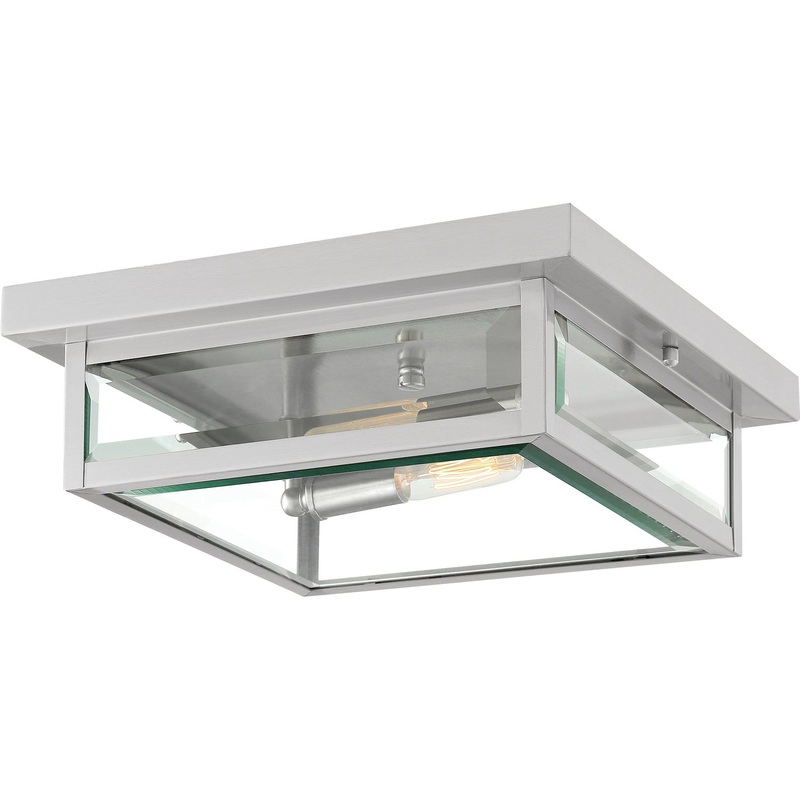 Quoizel WVR1612SS Westover Two Light Outdoor Lantern, Stainless Steel (Discontinued)