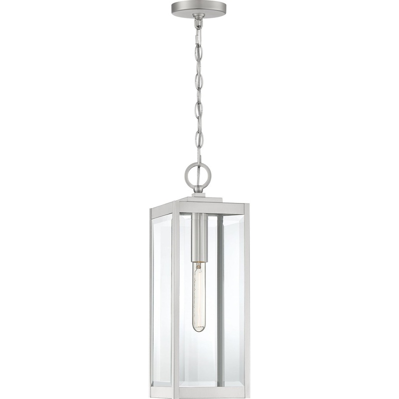 Quoizel WVR1907SS Westover One Light Outdoor Lantern, Stainless Steel